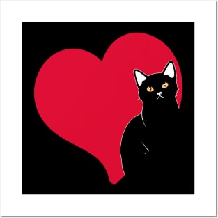 Cat Valentines Day Boys Girls Valentine Posters and Art